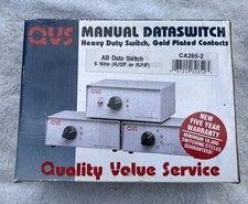QVS CA260-2 Manual Data Switch  DB25F New In Box picture