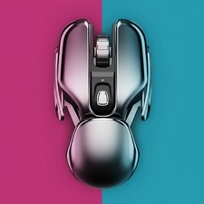 New 2.4GHz Metallic Ergonomic Silent Multipurpose Rechargeable Wireless Mouse picture