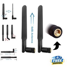 Lightweight 4G LTE Omni Antenna 2-Pack - 9 dBi SMA Male for Enhanced Performance picture