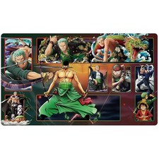 COOL！One Piece Playmat With Zones OPCG TCG Card Game Zoro PlayMat 2mm 60X35cm picture