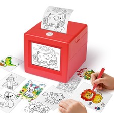 WAFSOOTOO Smart AI Voice Sticker Maker Machine for Kids, Red picture