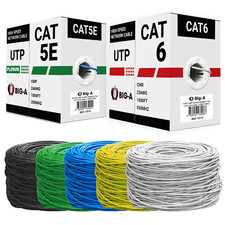 Cat5e Plenum 1000ft Cat 6 Ethernet Cable Riser Bulk Cat 5e Cat6 Coed (CMP CMR) picture