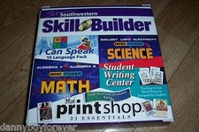 High School Math Algebra 1 & 2 Writing Science Biology Light Electricity 5 CDROM picture