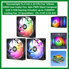 Efficient 120mm ARGB Cooling Fan Set - Quiet 4-Pin PWM Control Up to 1550 RPM picture