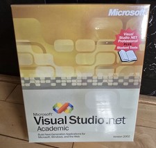 Vintage Microsoft Visual Studio.NET Professional Software suite Version 2002 New picture