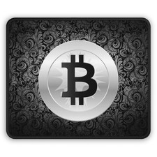 Bit coin Mouse Pad BTC Cryptocurrency Trading Office Desk Gaming Mouse Mat picture