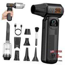 B50 Compressed Air Duster & Vacuum Cleaner, 150,000RPM Turbo Fan with Black picture