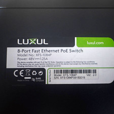 Luxul XFS-1084P 8-Port Fast Ethernet PoE Unmanaged L2 Rackmount RJ-45 picture