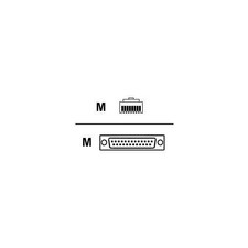Digi Crossover DCE Cable - RJ-45 Male - DB-25 Male - 4ft (76000238) picture