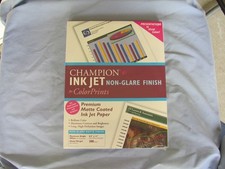 Champion Premium Matte Coated Ink Jet Paper 200 Sheets 24lb Non-Glare Sealed  picture