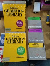 The Print Shop Companion Graphics Library Disk 2  Disk 3 Atari Computer Software picture