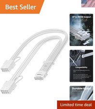 12V-2x6 Adapter Extension Cable, 12VHPWR, PCIE 5.1, White picture