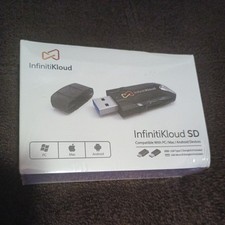 InfinitiKloud SD- USB Powered Backup Drive- PC Mac Android- NEW & SEALED picture