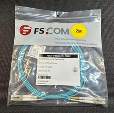 FS 2M 10G OM4 50/125 MM Fiber Patch Cable  LC/LC-UPC  DUPLEX *NEW* (Lot of 2x) picture