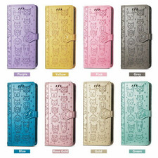 Flip Leather Cat Dog Card Wallet Cover Case For A17 A57 A16 A36 A25 A23 A14 A56 picture