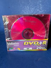 Verbatim DataLife DVD+R Colors 4.7GB 4X 20 Pack Recordable Discs  Sealed picture