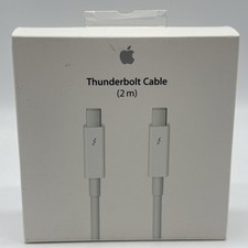 GENUINE OFFICIAL APPLE THUNDERBOLT 2 CABLE 2M A1410 WHITE MD861ZM/A ORIGINAL picture