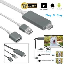 1080P HDMI Mirroring Cable Phone to AV TV HDTV Adapter For iPhone iPad Android picture