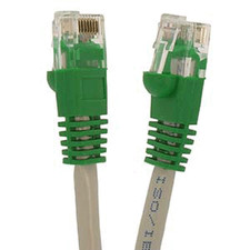 25'FT CAT5'e  RJ45 Gray Ethernet Crossover Network Cable 350Mhz Lan Nic Copper picture
