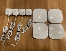 Eero Pro 2nd Gen B010001 Mesh WiFi Router & Power Cords (x4). VGC. Working picture