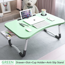 New Foldable Lap Desk 23.6In Portable Wood Laptop Desk Table picture