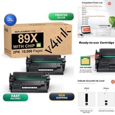89X Black 2 Pack Toner Cartridge Compatible for HP CF289X picture