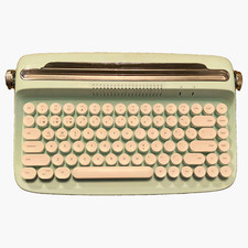 actto & YUNZII B303 Retro Mini Bluetooth Keyboard Aqua QWERTY Battery picture