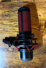 HyperX QuadCast USB Microphone Black/Red w/ Shock Mount, USB Cable picture