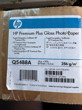 HP Premium Plus Glossy Photo Paper 24 in x 50 ft 286 gsm White Q5488A picture