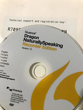 Dragon NaturallySpeaking Recorder Edition 13 CD NEW w/Serial (0) picture