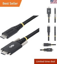 10ft 3m USB-C Charging Cable, Durable and Ultra-Flexible, Side Screw Locking,... picture