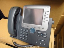 Cisco CP-7970G 7970 SCCP / SIP VoIP IP PoE Phone Color Touchscreen INCL HANDSET picture