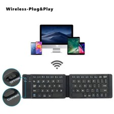 Mini Foldable Wireless Bluetooth Keyboard for PC Laptop iPhone iPad iOS Tablet picture