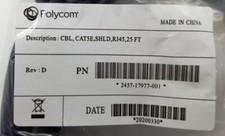Polycom 2457-17977-001 CBL, CAT5E, SHLD, RJ45, 25 FT Cable Rev: D picture
