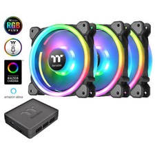 Thermaltake CL-F077-PL14SW-A Riing Trio 14 LED RGB Radiator Fan (3 Fan Pack) picture