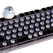 Raised Keyboard Stickers for Long Nails with Letters Bling Keyboard Bubbles | Lo picture