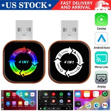 4 IN 1 Wireless Carplay Android Auto USB Dongle Mirror Link Adapter Plug & Play！ picture