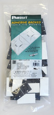100-Pack, Panduit ABM112-AT-C0 Adhesive Backed Cable Tie Mounts 1.120