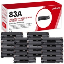 20PK CF283A Printer Toner Replacement For HP 83A LaserJet M127fn M127fw M125nw picture