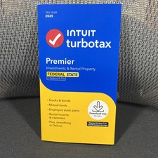 2025 Intuit Turbotax Premier Investments Rental Federal State Window Mac picture