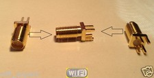 1 x PCB Mount LONG RP-SMA Female Coaxial Gold RF Straight Connector USA picture