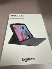 Logitech Slim Folio Case with Bluetooth Keyboard for iPad 7, 8, 9th Gen picture
