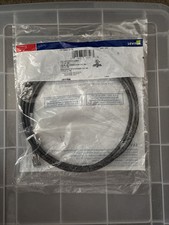 Leviton 6AS10-7E 7FT / 2.1M Cat 6A Black Patch Cable TVS Ethernet picture