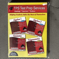 TPS Test Prep Services (Algebra 1, 2) (Geometry) (Trigonometry) Sealed / CD-ROM picture