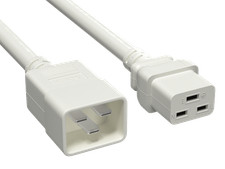2ft IEC320 C20 to C19 Heavy Duty Extension Power Cord, 12AWG, SJT, 20A/250V, ... picture