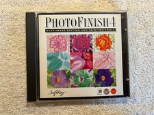 Photo Finish 4 CD-Rom Soft Key WIN 95 or 3.1 VG+ Disk picture