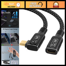 80Gbps USB C Extension Cable 1.65ft, Right Angle, 240W Charging, 16K Video, Male picture