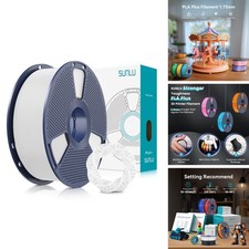 SUNLU PLA Plus Filament 1.75mm White 1KG 3D Printer Filament Stronger Toughness picture