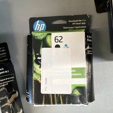 HP 62 Ink Series - Black/Tri-color Ink Cartridges New in the box EXP 2027 picture