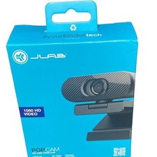 JLab GO POP USB Webcam 1080p HD Video Camera Black Brand New Sealed Ship USA picture